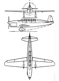 Description de l'image Caudron C.430 3-view L'Aerophile April 1934.jpg.