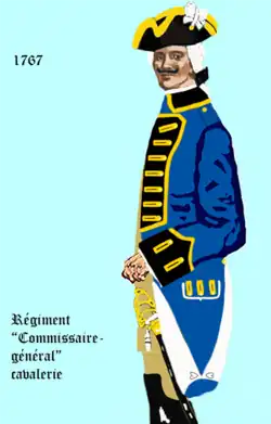 l' uniforme du régiment de 1767 à 1776