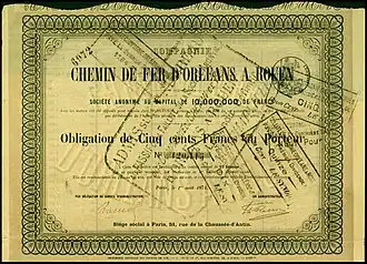 Image illustrative de l’article Compagnie du chemin de fer d'Orléans à Rouen