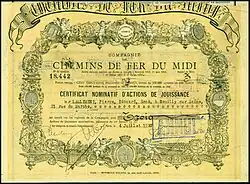 illustration de Compagnie des chemins de fer du Midi et du Canal latéral à la Garonne