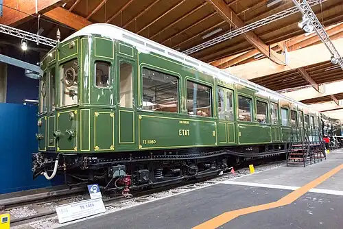 L'automotrice État TE 1080…(future SNCF Z 1208)