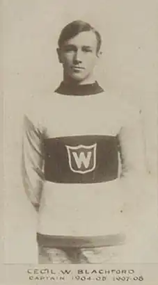 Cecil Blachford avec les Wanderers de Montréal