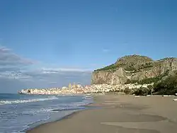 Plage de Cefalù.