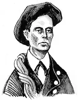 Célestin Passet (dessin de Jean-Claude Pertuzé).