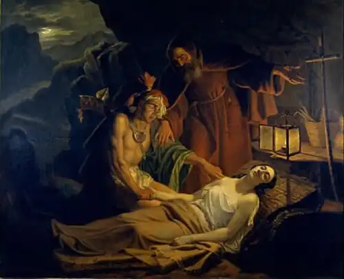 Mort d' Atala (1835),   Galerie nationale d'Art moderne et contemporain de Rome.