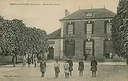 L'école de garçons au début du siècle dernier.