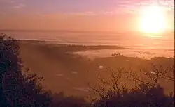 Coucher de soleil depuis Mount View Range.