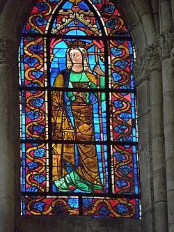Ecclesia, vitrail du transept nord, cathédrale de Châlons-en-Champagne, 2e moitié du XIIIe&nbsp;siècle