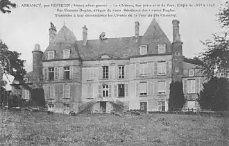 Le château d'Arrancy.