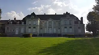 Château de Bernicourt, vue nord-ouest depuis le parc