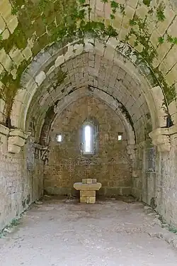 Intérieur de la chapelle Saint-Jean.