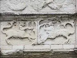 Photographie d'un décor sculpté.