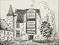 Dessin représentant le château de Tizé en 1838.
