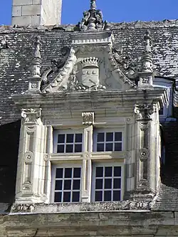 Lucarne Renaissance du château de Villandry.