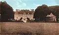 Le château de la Bourdonnaye, côté ouest, vers 1920 (carte postale).