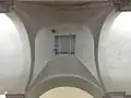 Voûte sous le clocher.