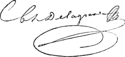 signature de Charles Delagrave