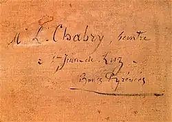 signature de Martin Léonce Chabry