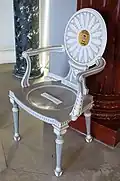 Chaise à écusson, années 1770, Harewood, Harewood House.