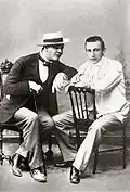 Chaliapine et Rachmaninov en 1890.