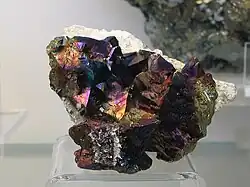 Chalcopyrite — Grube Georg, Westerwald, Allemagne
