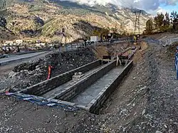 Chambre de Jonction des câbles, photo prise à Modane