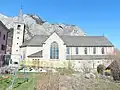 Chamoson, église paroissiale, vue du sud.