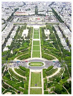 Le Champ-de-Mars à Paris.