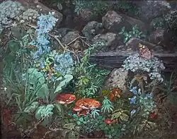 Champignons et Campanules. 1957.