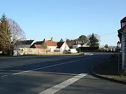 La route de La Châtre en 2012.