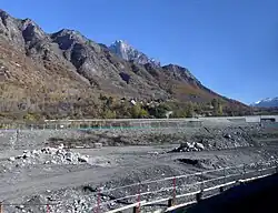 Chantier de la ligne ferroviaire du Lyon-Turin en Maurienne