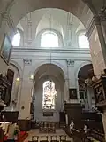 Vue par la dernière arcade de gauche.