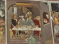 Chapelle Saint-Sébastien de Lanslevillard : peinture murale (XVe&nbsp;siècle).