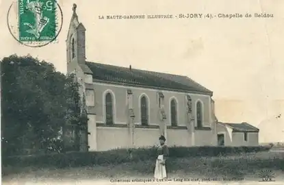 Notre-Dame de Beldou au XXe&nbsp;siècle (carte postale)