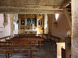 L'intérieur de la chapelle.