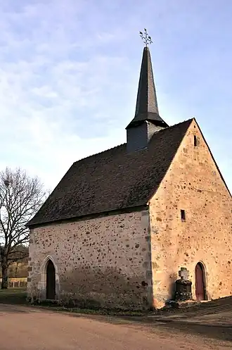 La chapelle de Vouhet en 2011.
