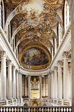 Plafond de la chapelle du château de Versailles, par Antoine Coypel et Charles de La Fosse.