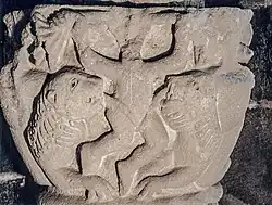 Chapiteau de Daniel dans la fosse aux lions.