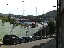 R9 au niveau de la rue d'Assaut.