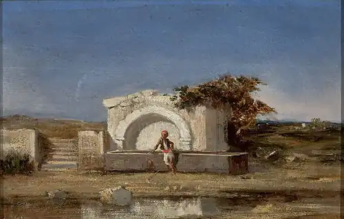 Paysage à la fontaine (vers 1860), musée d'art de São Paulo.
