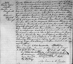 Acte de mariage entre Charles Eugène Napoléon Boucher de Boucherville et Susanne Elizabeth Morrogh. 4 septembre 1861. Paroisse Notre-Dame de la ville de Montréal.