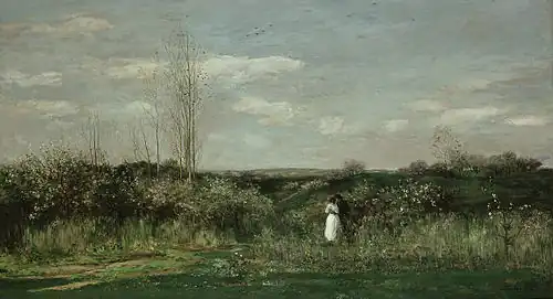 Le Printemps (1862), huile sur toile, 133 x 240&nbsp;cm, Berlin, Alte Nationalgalerie.