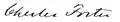 Signature de Charles Foster