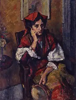 Italienne au tambourin (1911-1914), Kurashiki, musée d'art Ohara (Japon).