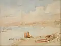 Vue du Port de Wellington (1841)