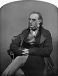Daguerréotype de William Edward Kilburn représentant Napier en 1849.