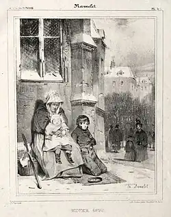 Hiver 1836, lithographie, Cleveland Museum of Art.