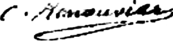 signature de Charles Renouvier