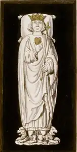 Dessin du tombeau du cœur à la cathédrale de Rouen, détruit en 1737.