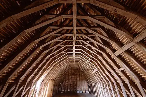 Charpente de l'aile nord